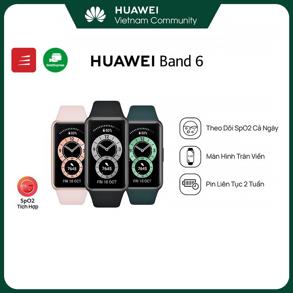 Vòng Đeo Tay Thông Minh HUAWEI Band 6