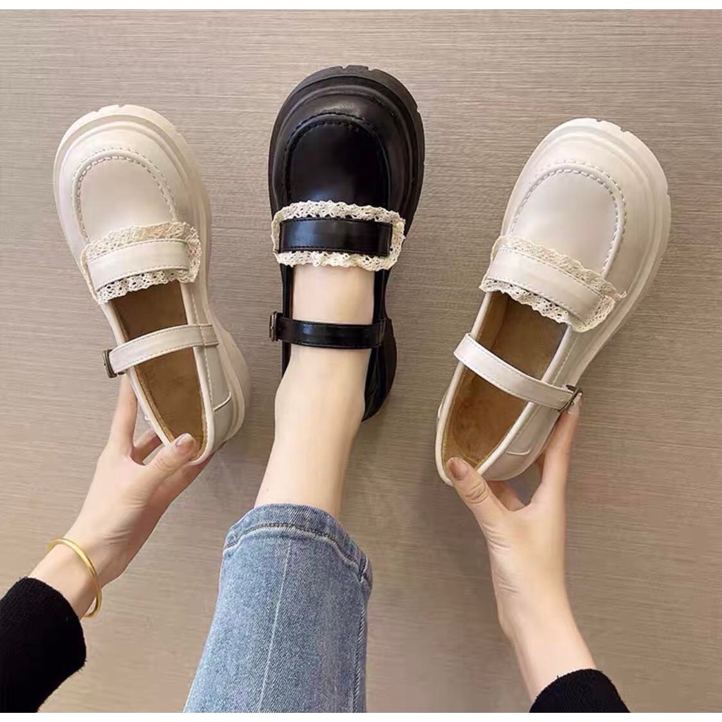 Giày nữ Oxford Ulzzang Lolita phong cách Hàn siêu cá tính- - mã 001