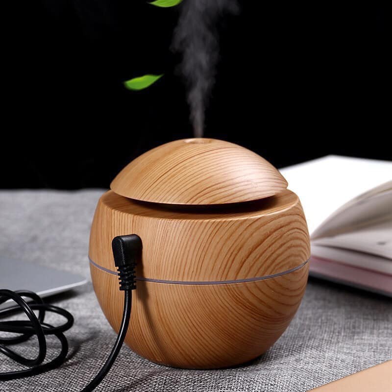 [Video] MÁY XÔNG TINH DẦU VÂN GỖ, máy khuếch tán thiết kế sang trọng, khử mùi, thư giãn giảm stress aroma diffuser