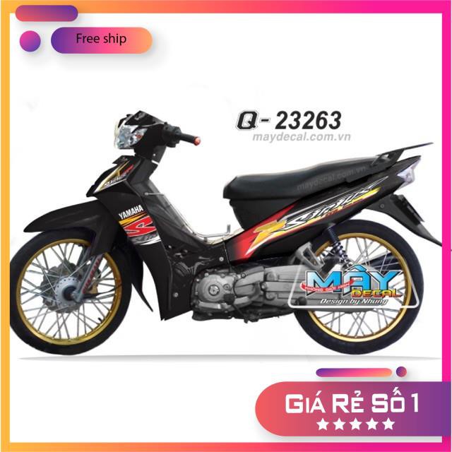 Tem xe sirius spark đỏ đen #Tem chế