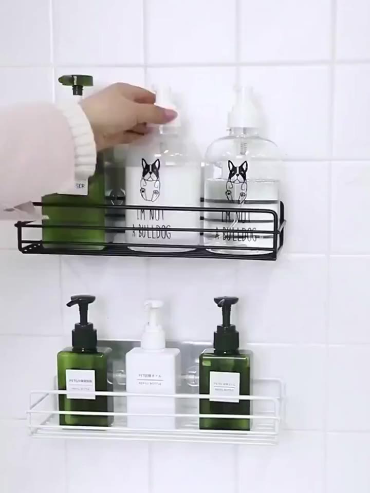 Kệ Nhà Tắm Hình Chữ Nhật, Kệ Sắt Dán Tường Cao Cấp Không Rỉ Siêu Chắc P0410b | BigBuy360 - bigbuy360.vn