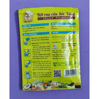 Bột rau câu Sóc Vàng 12g