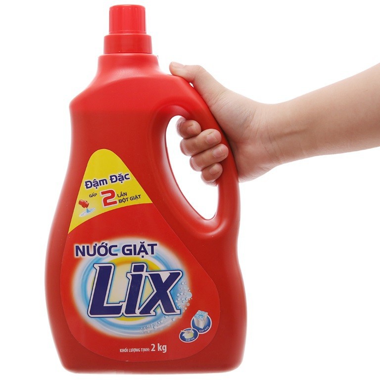 Nước Giặt LIX Đậm Đặc đậm đặc hương hoa 2Kg - Tẩy sạch cực mạnh vết bẩn