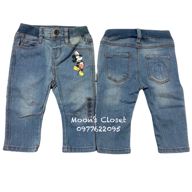 Quần jeans Disney xuất dư size 3m-36m