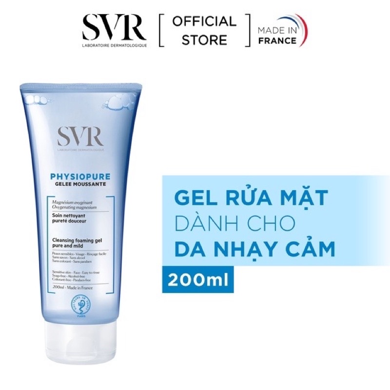 Sữa Rửa Mặt SVR Gel Moussant Cho Da Dầu Mụn & Da Nhạy Cảm 400 ml