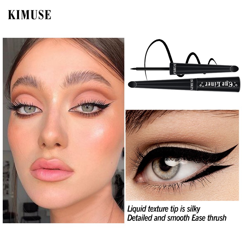 Bộ 4 Món KIMUSE Gồm Bút Kẻ Mày 2 Đầu Chống Nước + Mascara Dày Mi + Bút Kẻ Mắt Dạng Lỏng + Dụng Cụ Bấm Cong Lông Mi 110g