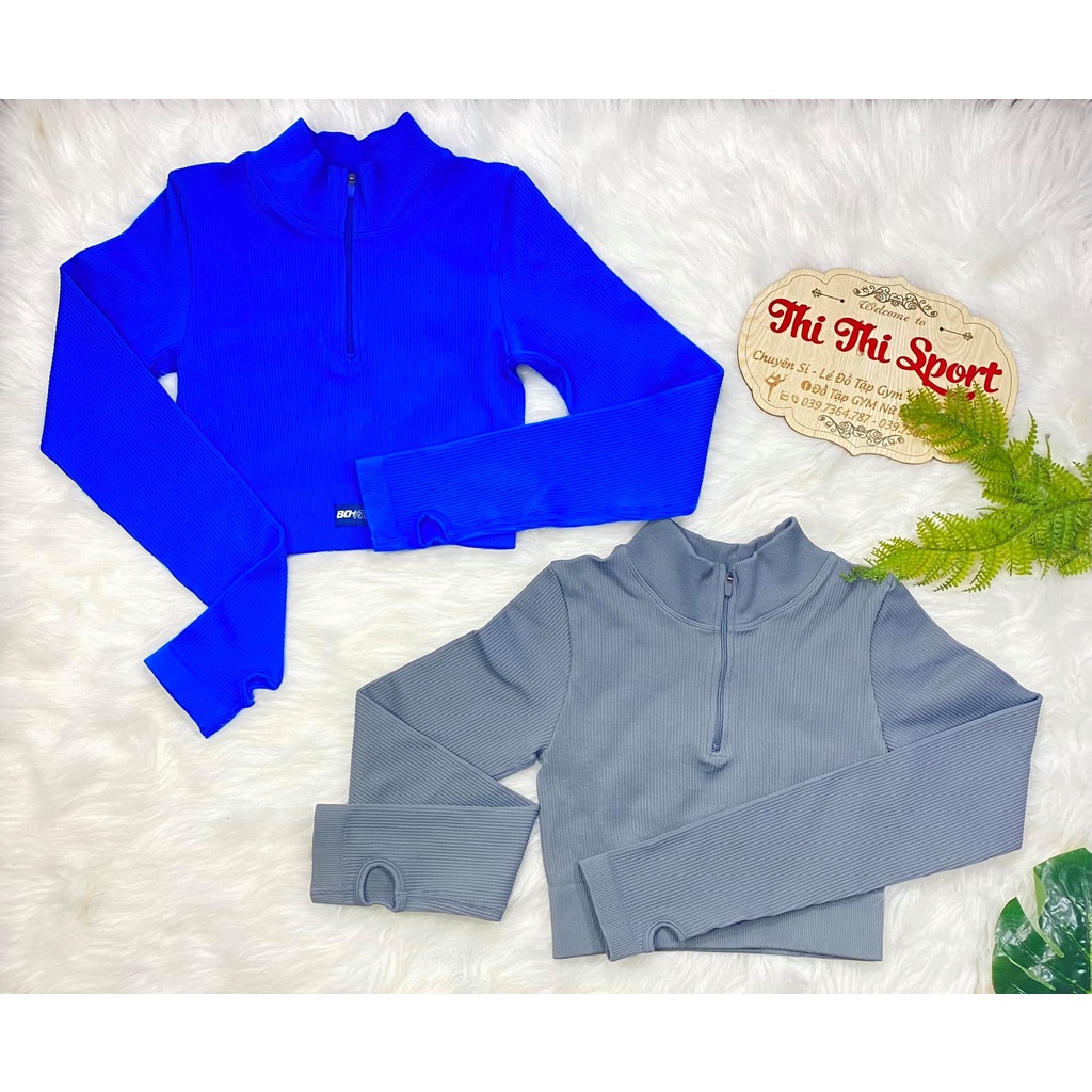 Áo khoác tay dài khóa kéo Botee cao cấp