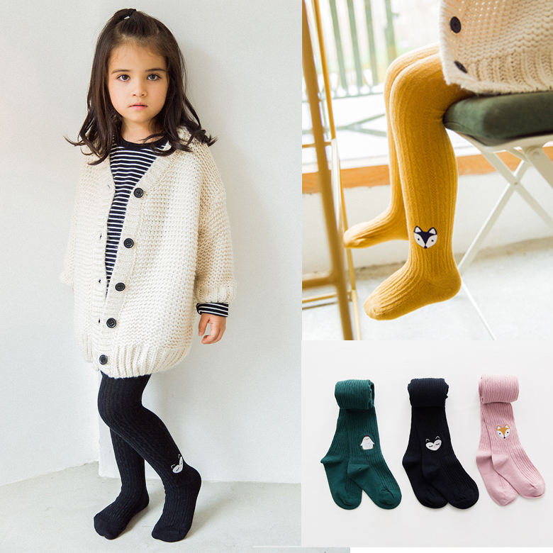 Quần Legging Dệt Kim Hoạ Tiết Hoạt Hình Đáng Yêu Cho Bé
