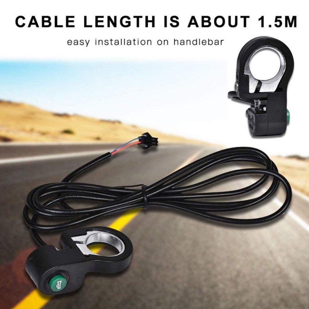 Công Tắc Còi Xe Đạp / Xe Máy / Scooter Bằng Nhựa Màu Đen 22.5mm