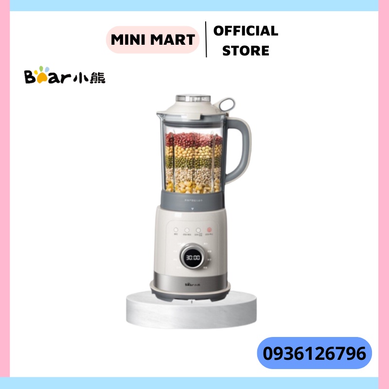 Máy làm sữa hạt đa năng, làm sữa đậu, xay sinh tố chính hãng Bear PBJ-B10U5- dung tích 1.5L, 8 chế độ chức năng