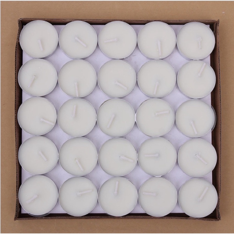Nến viên tròn tealight đốt đèn xông tinh dầu, nến đun bình trà, decor trang trí, dùng trong khách sạn, quán cafe