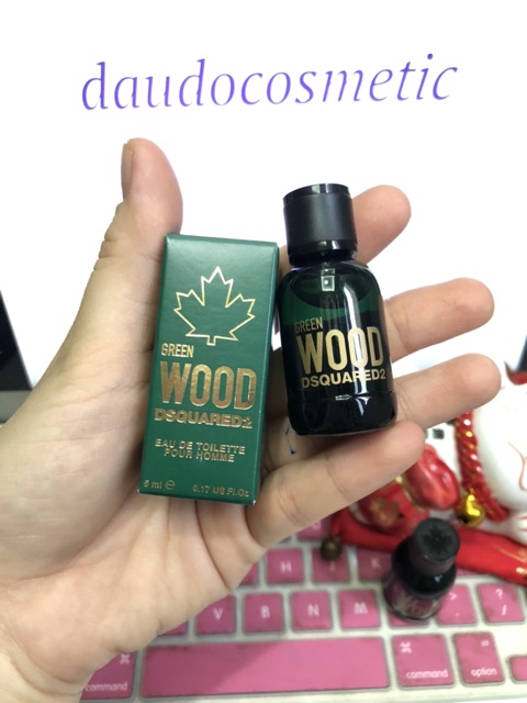 [ mini ] Nước hoa nam DSQUARED2 Green Wood Pour Homme EDT 5ml | BigBuy360 - bigbuy360.vn
