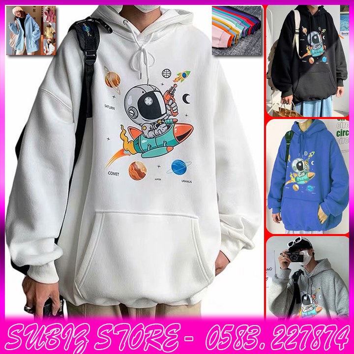 (In Pet) ÁO KHOÁC HOODIE NỈ NGOẠI Phi Hành Gia (HD3020 - Dày Đẹp) (SUBINZ STORE)