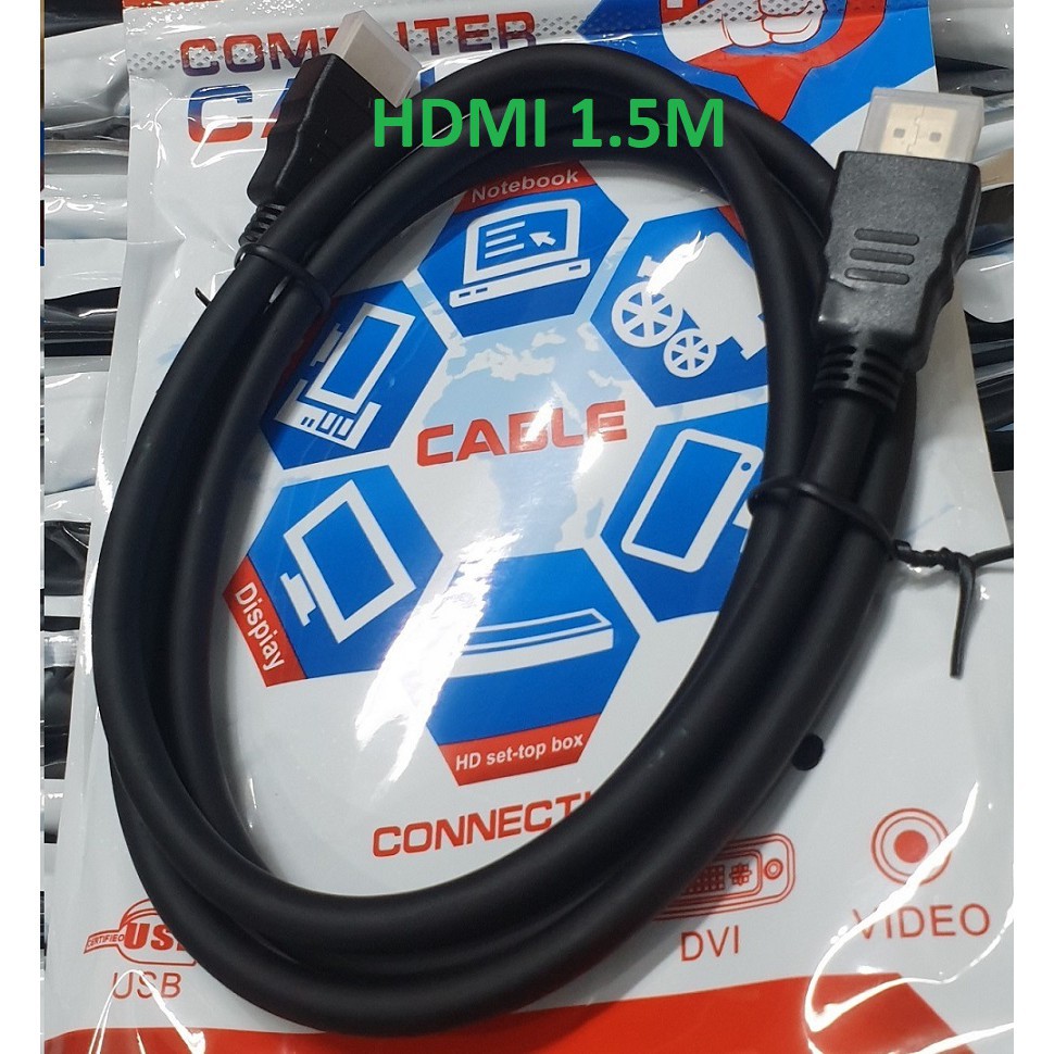 Cáp HDMI dây tròn 1m5, 3m, 5m