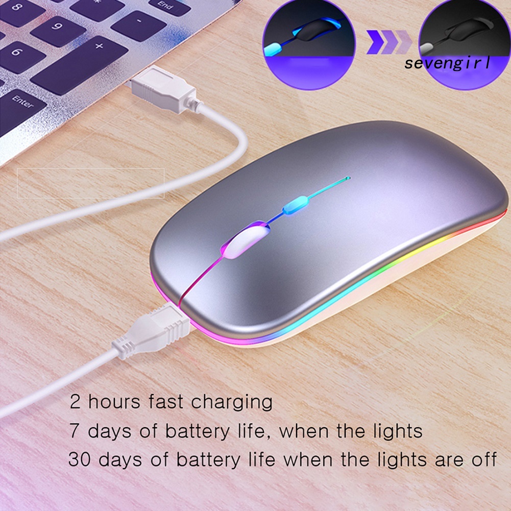 Chuột Chơi Game Không Dây Sev-2.4G Có Đèn Led