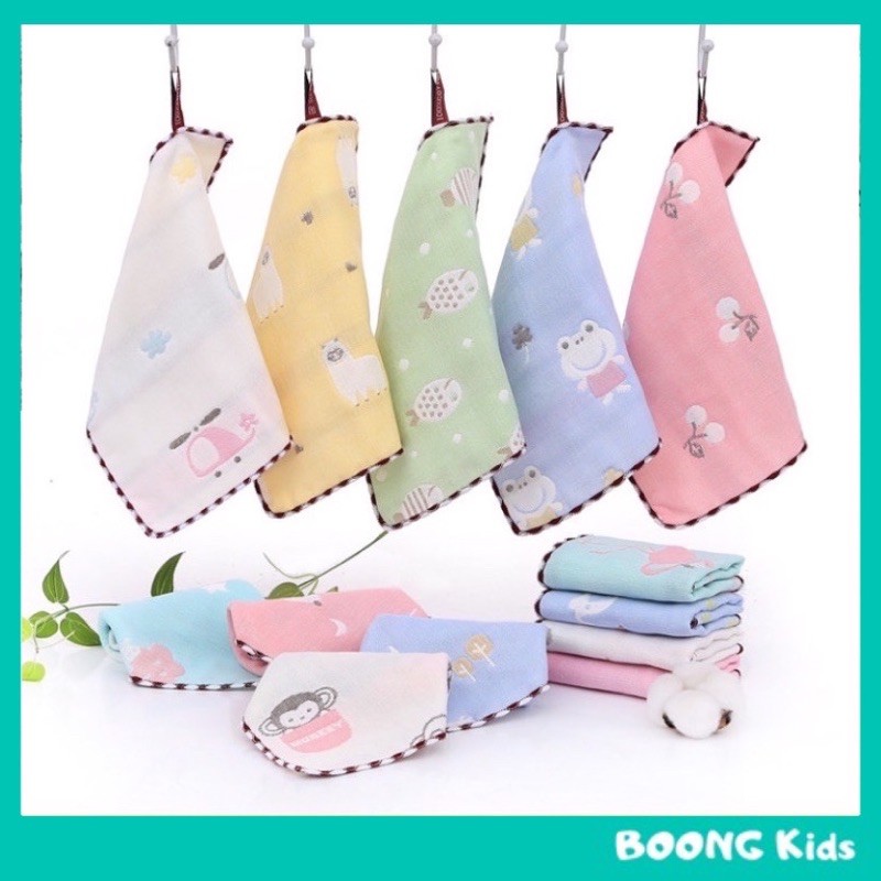 [Chọn mẫu] Khăn xô 6 lớp cotton mềm mại cho bé yêu