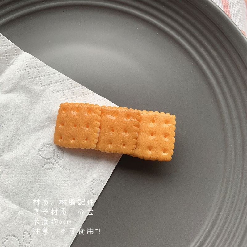 Kẹp Tóc Hình Bánh Quy Ngôi Sao Thời Trang Hàn Quốc Đáng Yêu Cho Nữ