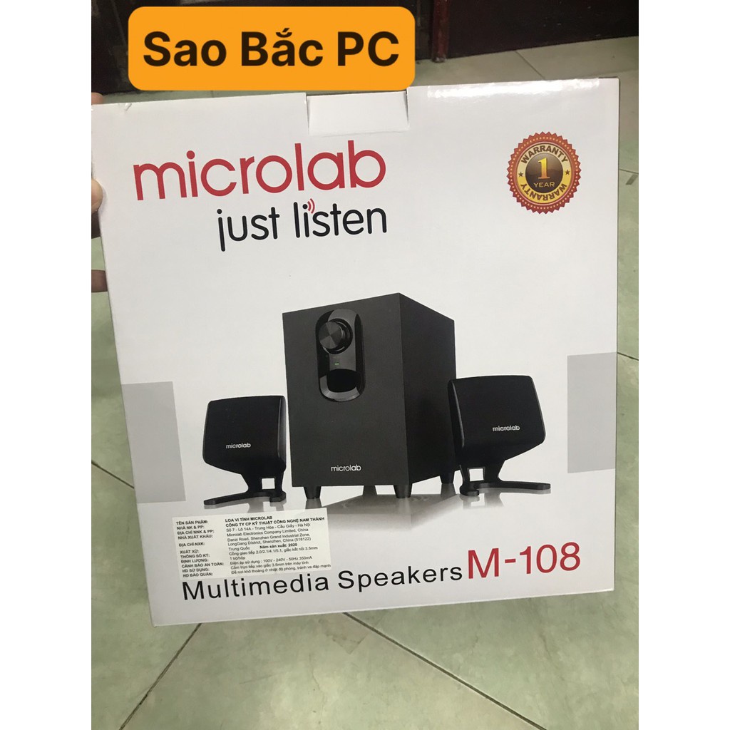 Loa vi tính Microlab M108 /2.1- Hàng chính hãng