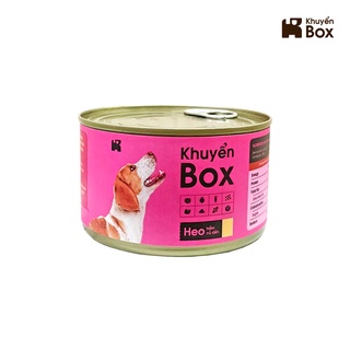 Lon đồ ăn 400gr - heo hầm củ dền - khuyển pet food - thức ăn tươi cao cấp thay thế hạt và pate cho chó