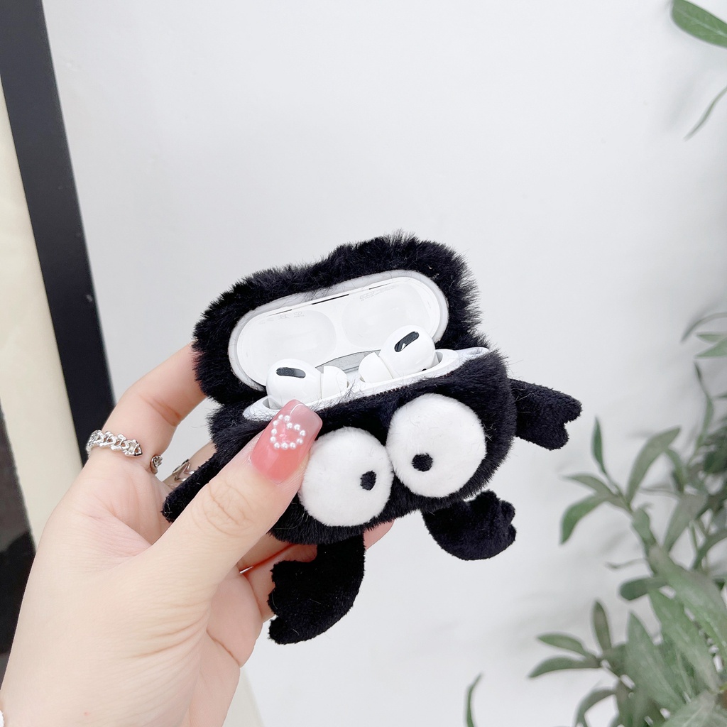 Vỏ Bảo Vệ Hộp Sạc Tai Nghe Airpods 1 2 3 Pro Chống Sốc Hình Bùi Nhùi
