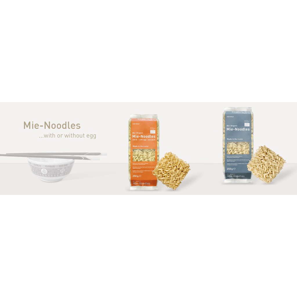 Mì ăn liền hữu cơ Alb-Gold 250g