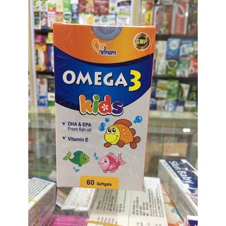 (CHÍNH HÃNG)OMEGA 3 KIDS - bổ mắt, phát triển trí não ( 60 viên)