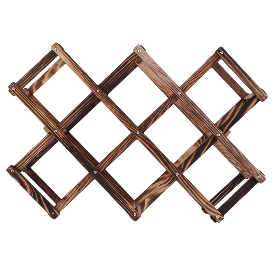 Giá đỡ chai rượu vang bằng gỗ 3/6/10 tiện dụng cho nhà bếp tỉ lệ 1:4