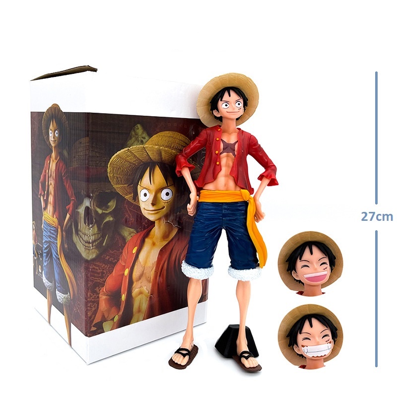 Mô hình One Piece Luffy CLOUD STORE cao 27cm nặng 0,5kg có box, nhân vật anime, figure one piece chính hãng zoro, sanji