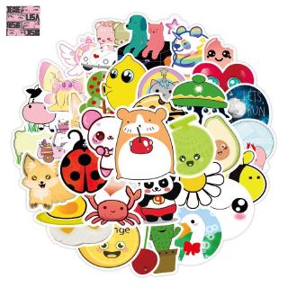 Bộ 50 nhãn dán chống thấm nước hình hoạt hình Doodle