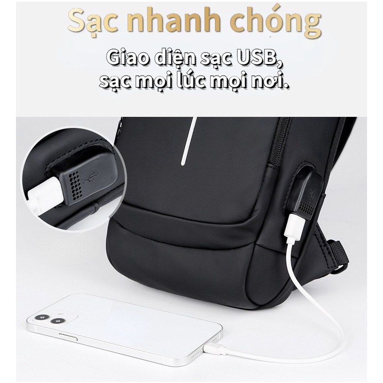 YADOU Túi thể thao nam đa chức năng không thấm nước chất lượng cao khóa kết hợp ba số túi đựng xe máy