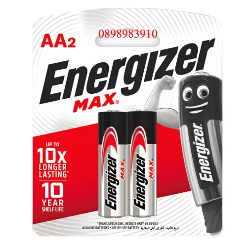 Pin AA Energizer max E91 vỉ 2 viên chính hãng