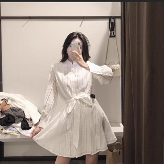 Váy zr cổ đức kèm đai