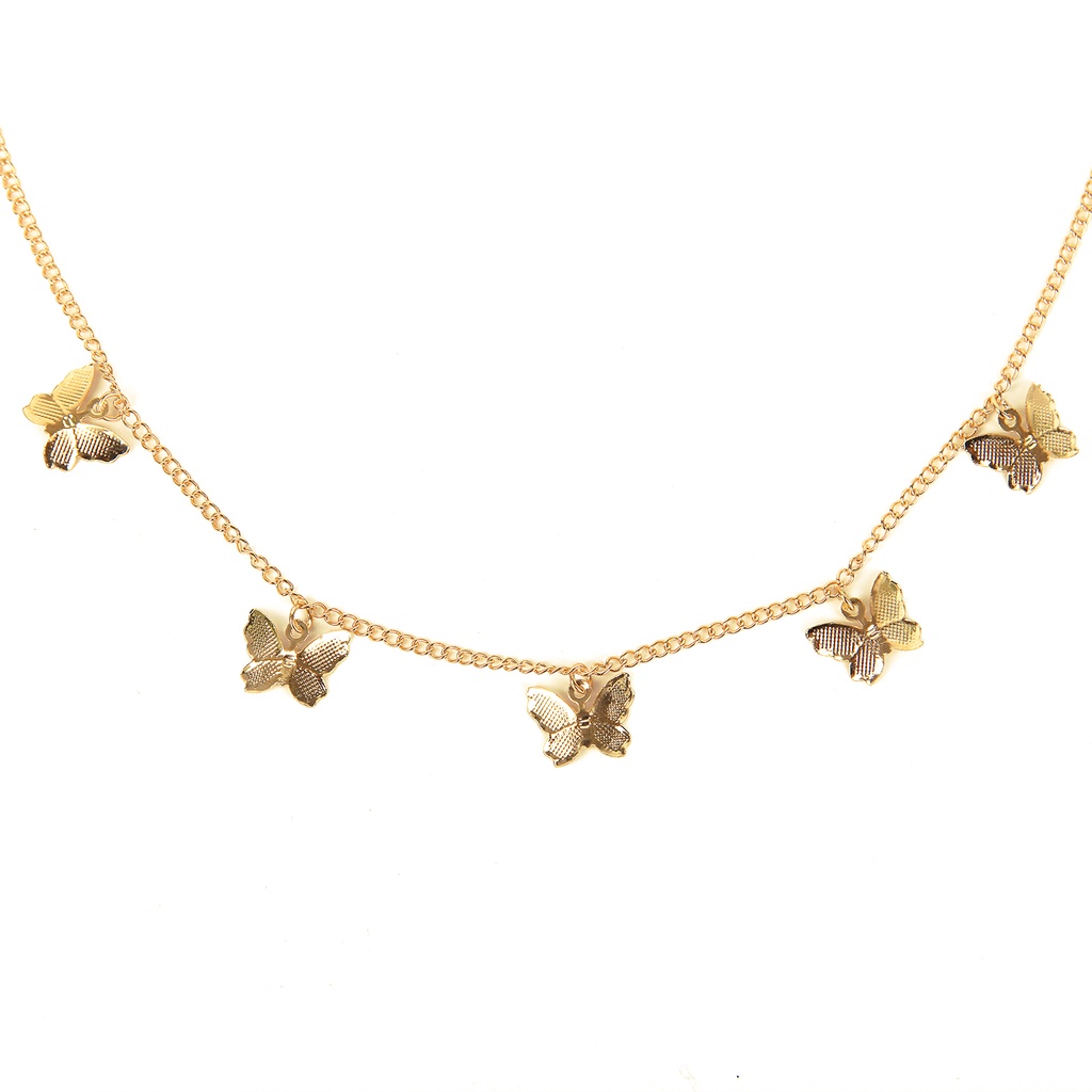Dây Chuyền Bằng Hợp Kim Hình Bướm Đáng Yêu Cho Nữ