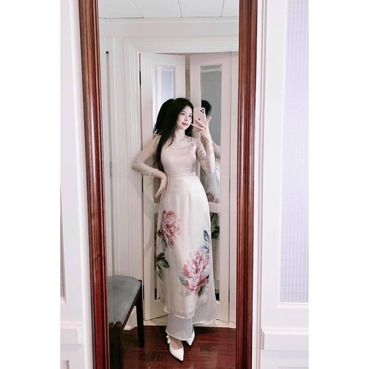 Vải tơ ánh may áo- váy