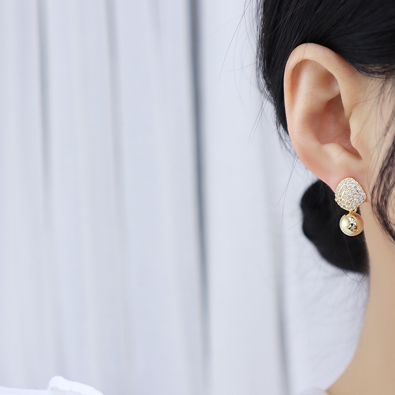 V.I.T House | Bông tai S925 đá vàng