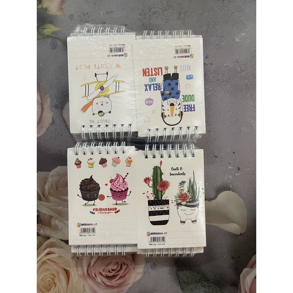 Sổ lò xo A7 hải tiến 200 trang - văn phòng phẩm - HOKAMI