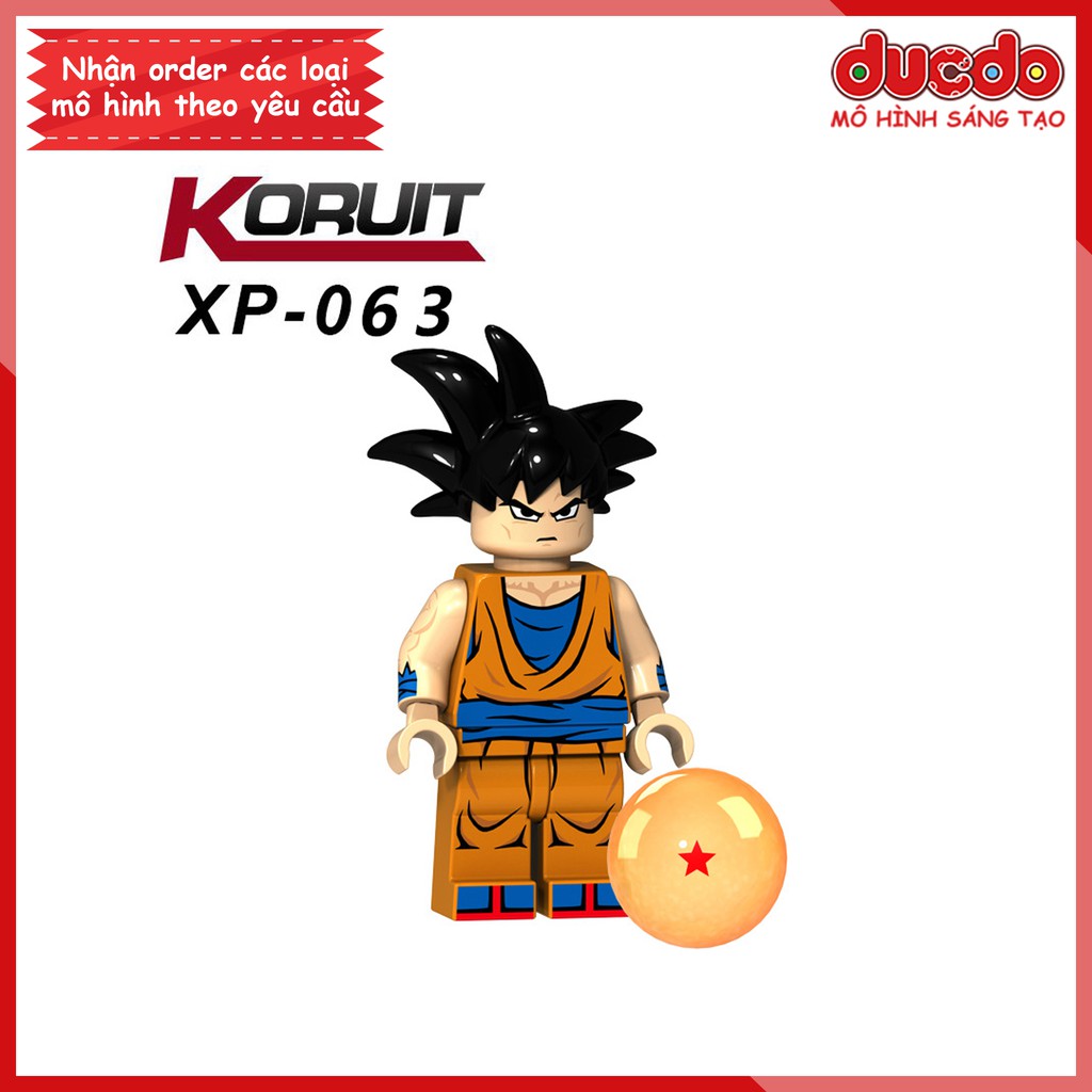 Minifigures các nhân vật 7 viên ngọc rồng mới nhất - Đồ chơi Lắp ghép Mini Mô hình Dragon Ball Goku Koruit KT1009