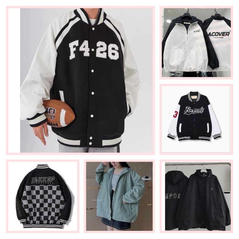 Áo Khoác Bomber Siêu Dày Bo Viền Siêu Đẹp  - Áo Bomber Chất Gió 2 Lớp Form Unisex Nam Nữ Siêu Đẹp (ảnh thật)