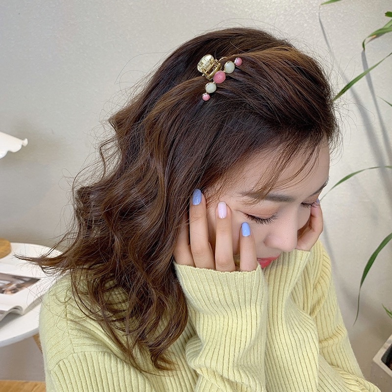Kẹp Tóc Mái Bằng Kim Loại Nhiều Màu Dễ Thương Phong Cách Hàn Quốc Cho Nữ # Shopee219