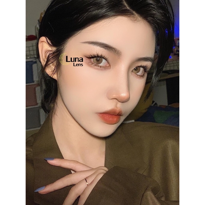 KÍNH ÁP TRÒNG MÀU NÂU HỔ PHÁCH YOYO BROWN SIÊU ÊM SIÊU MỀM NỘI ĐỊA TRUNG QUỐC - LENS CÓ ĐỘ CẬN