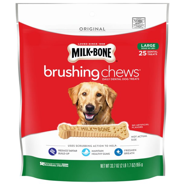 Treats thưởng Milkbone cho chó giúp làm sạch răng nhập từ Mỹ thumbnail