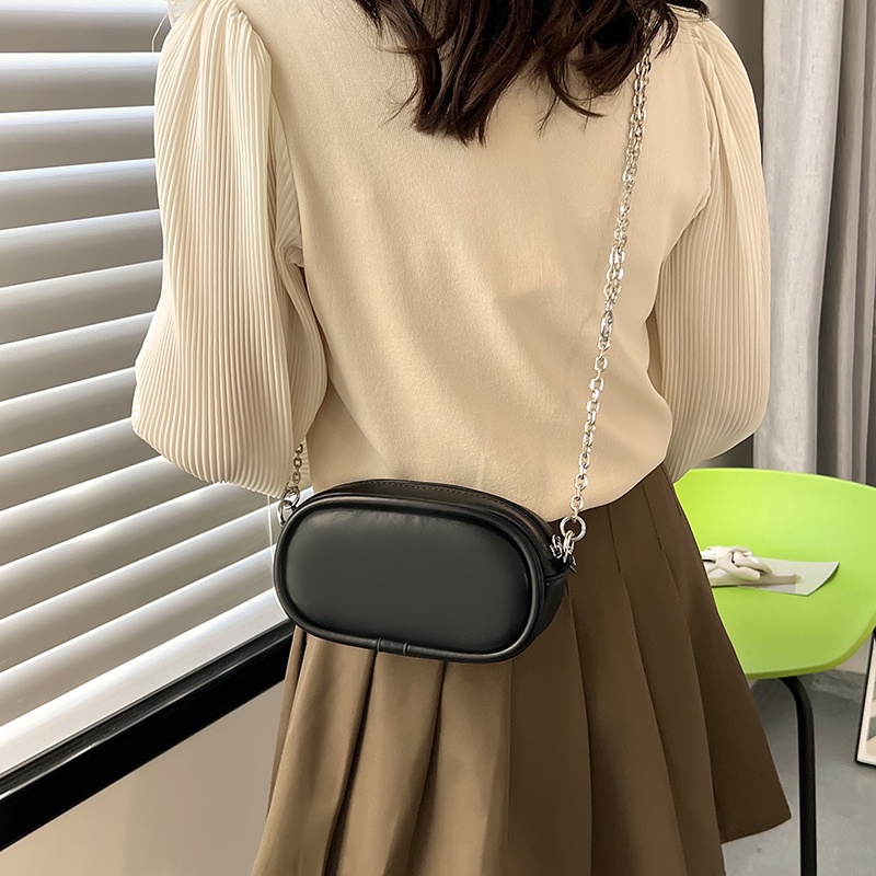 Túi đeo chéo vai IELGY màu kẹo đơn giản phối xích kết cấu đơn giản cho nữ