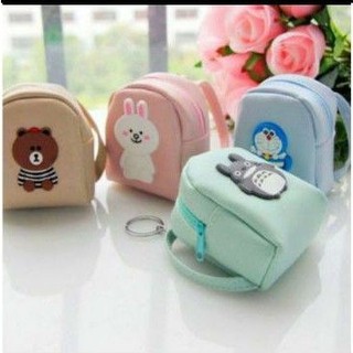 Combo móc khóa balo mini hoạt hình UNLY