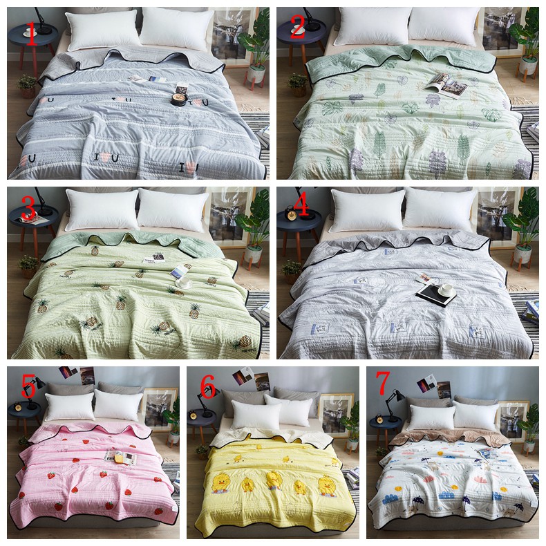 Alshone 100% Cotton Comforter High Quality Quilt Soft Blanket Summer Quilt Quilts Duvets Single/Queen/King Size