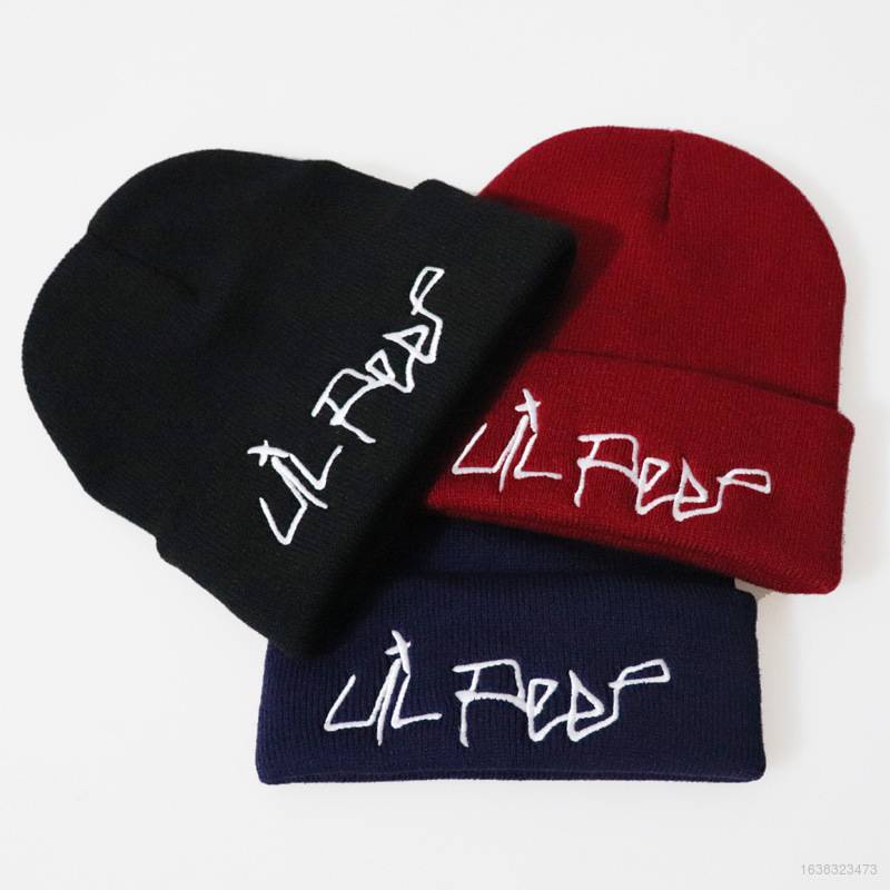 Mũ beanie mềm thêu chữ Love Lil Peep thời trang hip hop đơn giản dễ phối đồ cho nam và nữ
