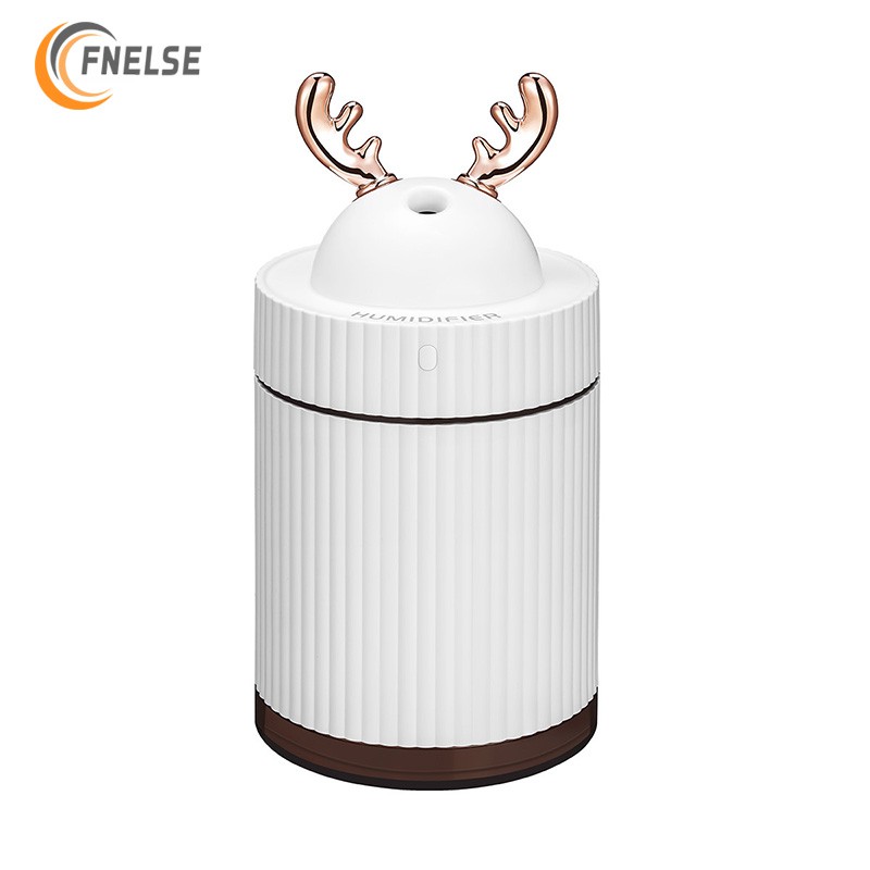 Fnelse Máy tạo độ ẩm khuếch tán tinh dầu đầu cắm USB 260ml tích hợp đèn