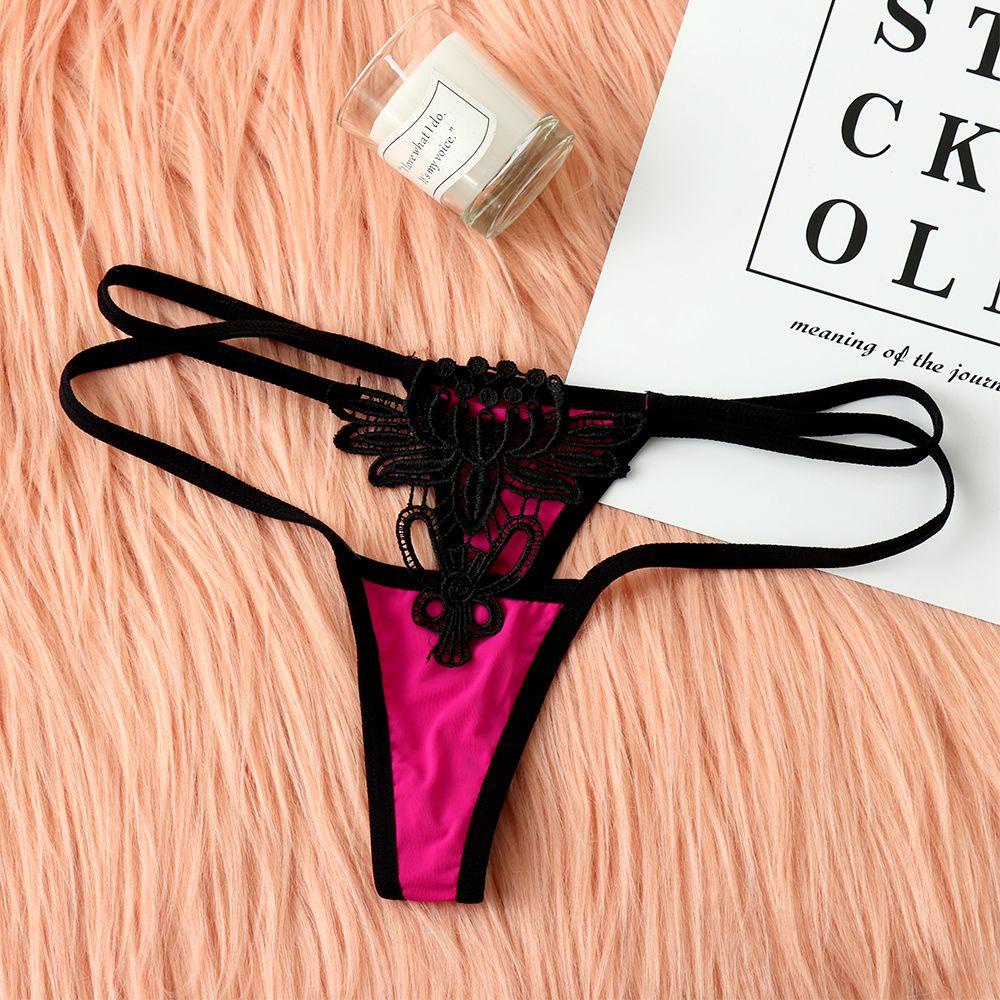 Quần Lót Lọt Khe Phối Ren Hở Lưng Phong Cách Quyến Rũ Dành Cho Nữ