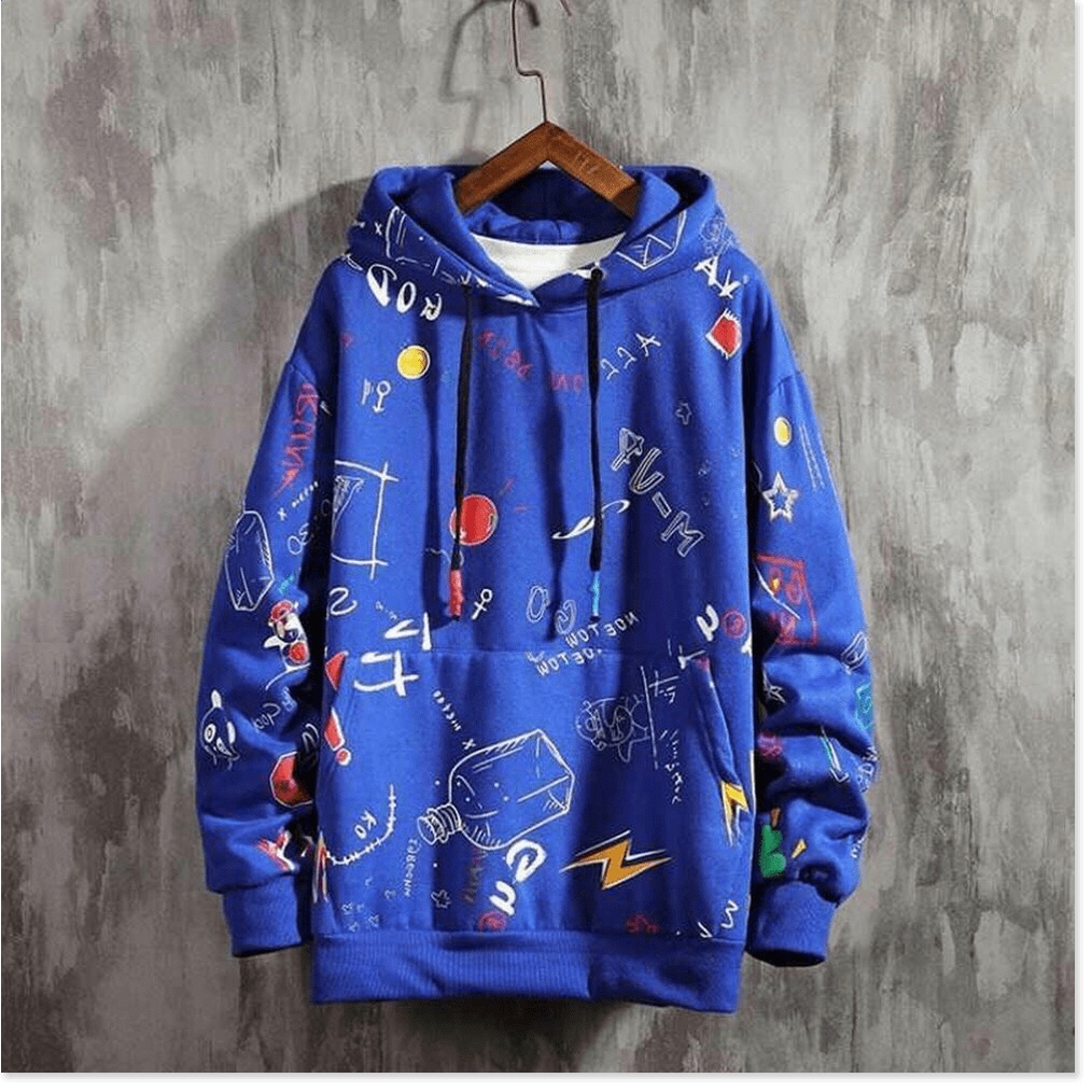 Áo hoodies form to y hình UNISEX HOẠ TIẾT ĐỘC ĐÁO KHANH AN