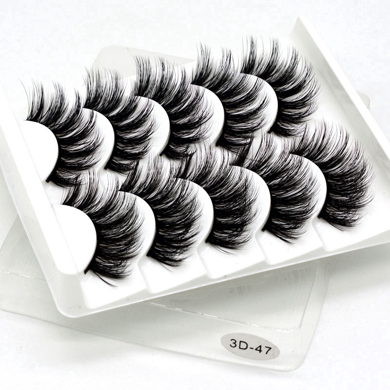 Set 5 cặp lông mi giả 3D làm dày tự nhiên