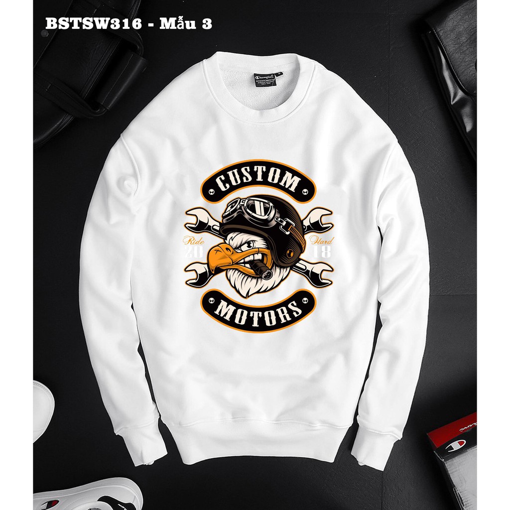 BST Áo thun nam dài tay đẹp in 3D KTS. Áo nỉ thái dày mịn in đầu lâu SW316 | BigBuy360 - bigbuy360.vn